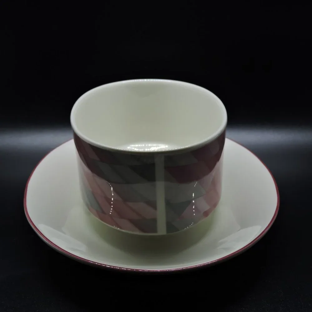 Villeroy & Boch VITRO-Porcelain Attached Gravy Dish Underplate Collage Pattern - Picture 4 of 10